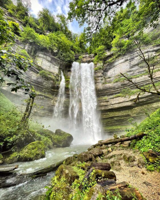 Cascade du Lançot au Val de Consolation