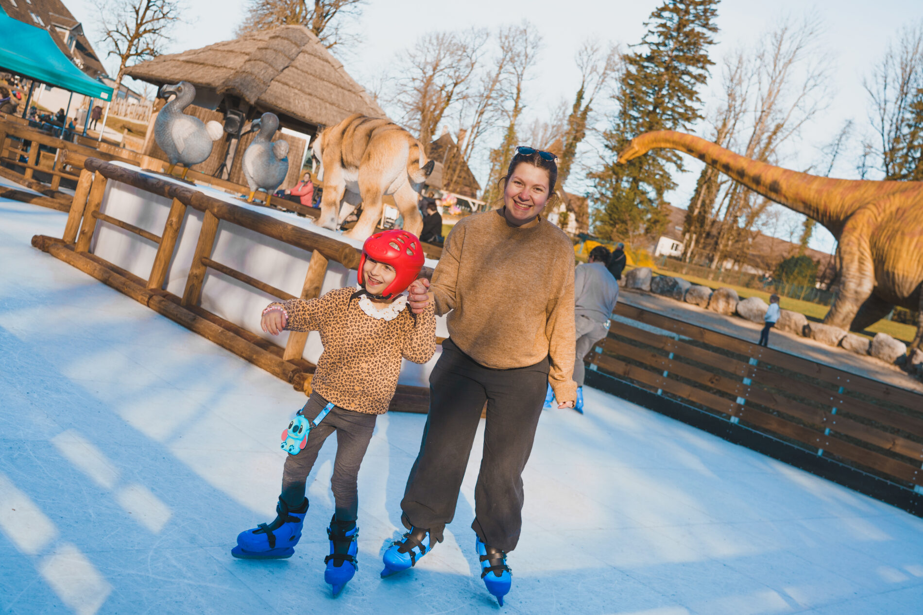 Vacances givrées au Dino-Zoo, patinoire